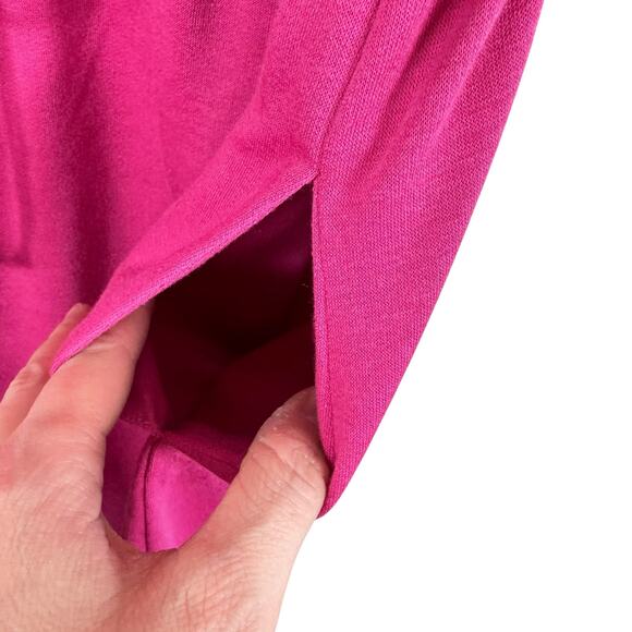 Adyson Parker Bright Pink Flutter Sleeve Knee Length Sun Dress Pockets Size XL - Picture 4 of 7